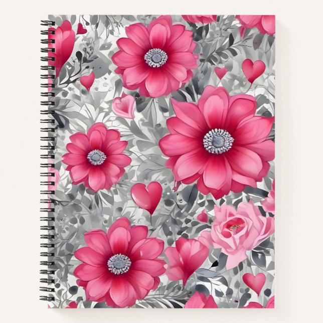 Cuaderno Rose Intense Sur Argent (Anverso)