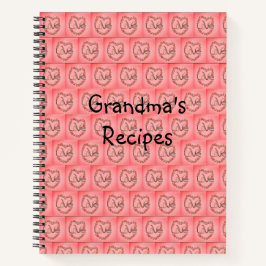 Cuaderno Rosebud ama las recetas de la abuela