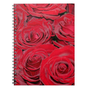 Cuaderno Roses rojas vibrantes