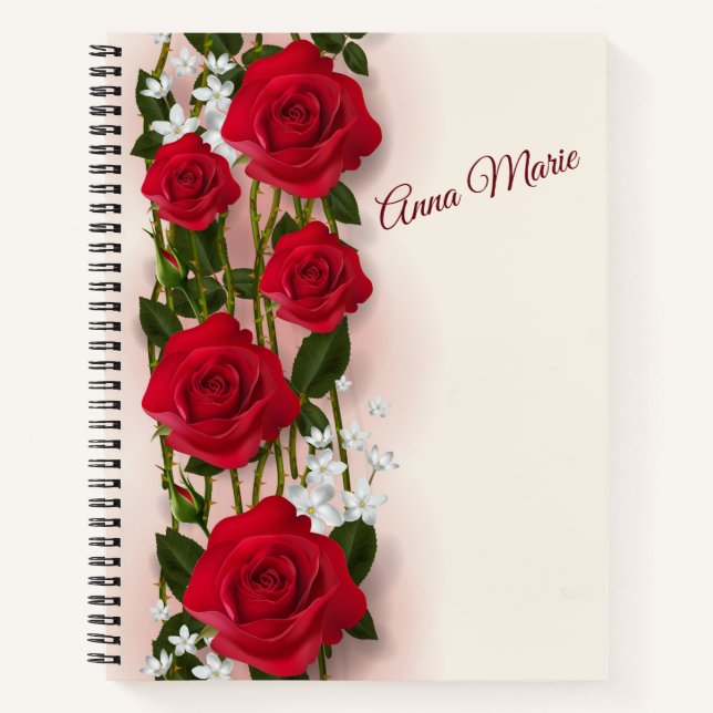 Cuaderno Roses rojos (Anverso)