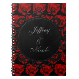 Cuaderno Roses rojos góticos Boda victoriano