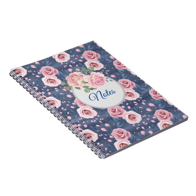 Cuaderno Roses rosadas del jardín (Lado Derecho)