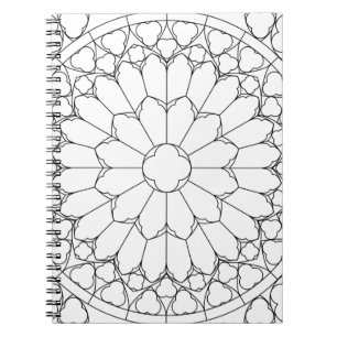 Cuaderno Roses Stained Glass