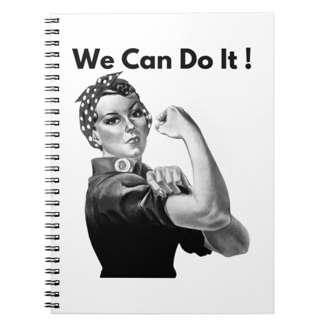 Cuaderno Rosie The Riveter Podemos Hacerlo (Frente)
