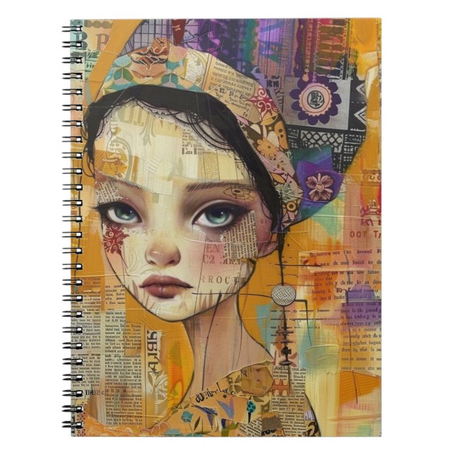 Cuaderno Rostro de Collage de Álbum Antiguo (4) (Frente)