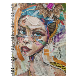 Cuaderno Rostro de Collage de Álbum Antiguo (6)