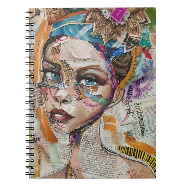 Cuaderno Rostro de Collage de Álbum Antiguo (6) (Frente)
