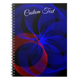 Cuaderno Rotating Blue Accent Geometric Spiral Notebook
