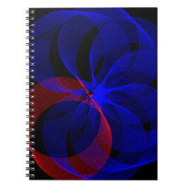 Cuaderno Rotating Blue Accent Geometric Spiral Notebook