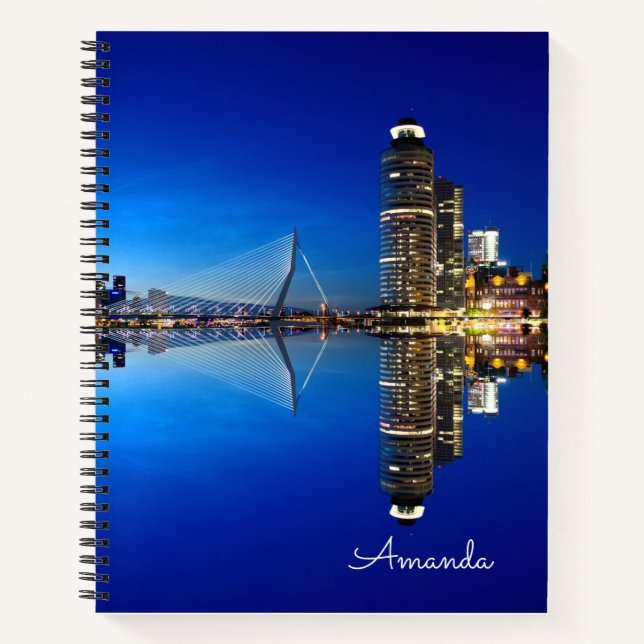 Cuaderno Rótterdam Skyline Cityscape (Anverso)