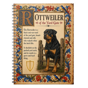 Cuaderno Rottweiler, Arte de Bestiario Medieval