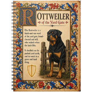 Cuaderno Rottweiler, Arte de Bestiario Medieval