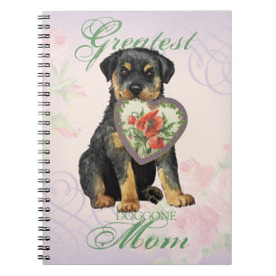 Cuaderno Rottweiler Heart Mom