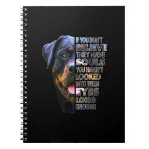 Cuaderno Rottweiler Soul I Love Rotties Dog Lover