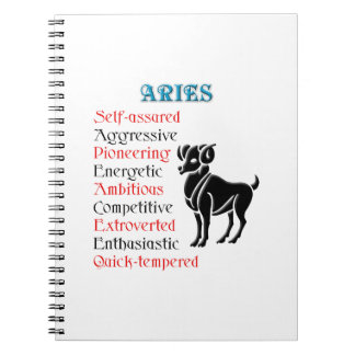 Cuaderno Rótulo Aries Horoscope Zodiac