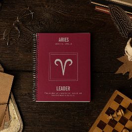 Cuaderno Rótulo Astrología de Aries