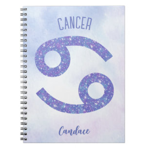 Cuaderno Rótulo Astrológico de Cáncer Curado Personalizado