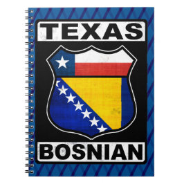 Cuaderno Rótulo bosnio-americano de Texas
