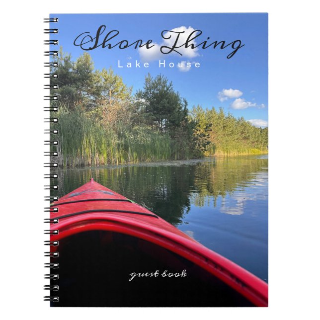 Cuaderno Rótulo De Bienes De Alquiler De Lake House (Frente)