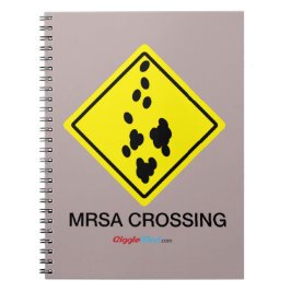 Cuaderno Rótulo de la travesía de MRSA