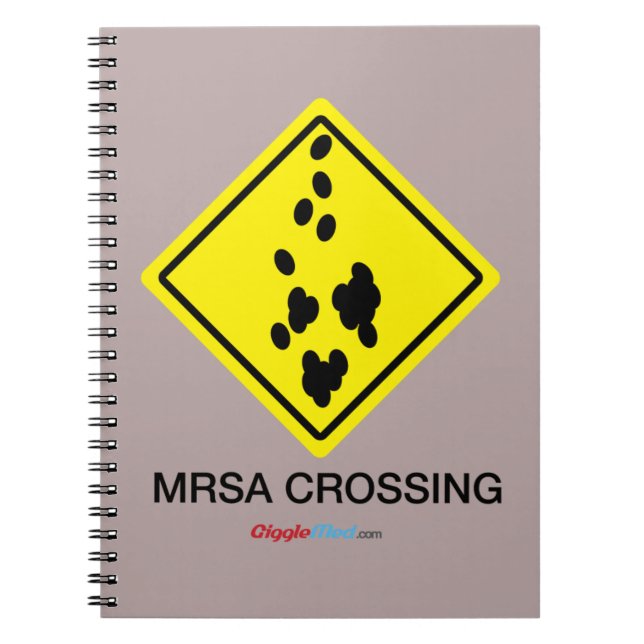 Cuaderno Rótulo de la travesía de MRSA (Frente)