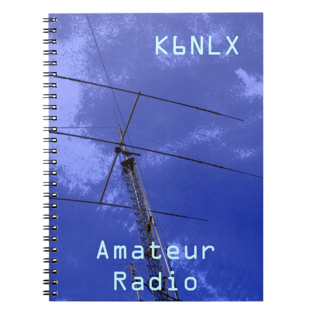 Cuaderno Rótulo de llamadas de radio amateur (Frente)