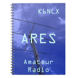 Cuaderno Rótulo de llamadas de radio amateur ARES