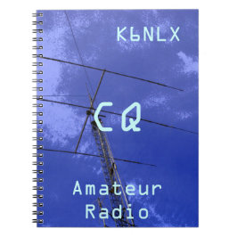 Cuaderno Rótulo de llamadas de radio amateur CQ