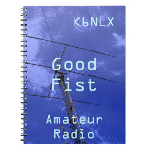 Cuaderno Rótulo de llamadas de radio amateur Good Fist
