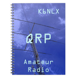 Cuaderno Rótulo de llamadas de radio amateur QRP
