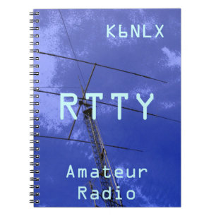 Cuaderno Rótulo de llamadas de radio amateur RTTY