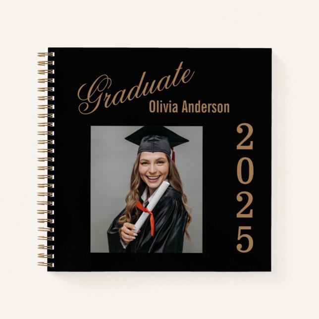 Cuaderno Rótulo De Los Invitados A La Fiesta De Graduación (Anverso)