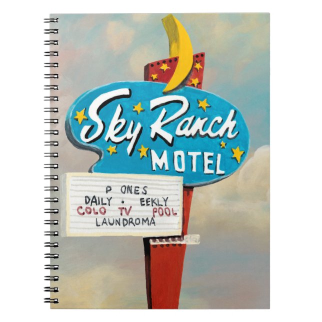 Cuaderno Rótulo de Sky Ranch Motel (Frente)