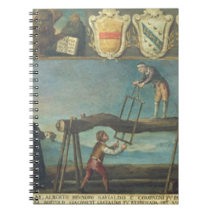 Cuaderno Rótulo del gremio de los trabajadores venecianos