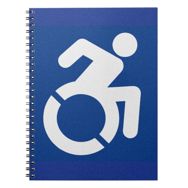 Cuaderno Rótulo discapacitado moderno (Frente)