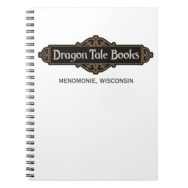 Cuaderno Rótulo Dragon Tale Books (Frente)