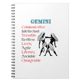 Cuaderno Rótulo Gemini Horoscope Zodiac
