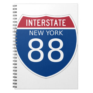 Cuaderno Rótulo Interestatal de Nueva York
