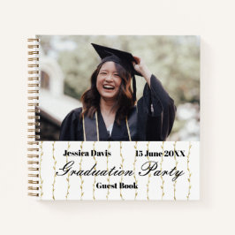 Cuaderno Rótulo invitado de la fiesta de graduación clásica