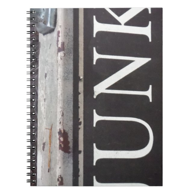 Cuaderno Rótulo JUNK de vintage Tow (Frente)