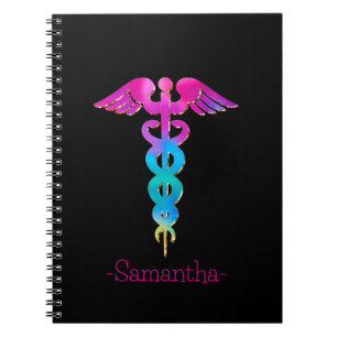 Cuaderno Rótulo médico colorido