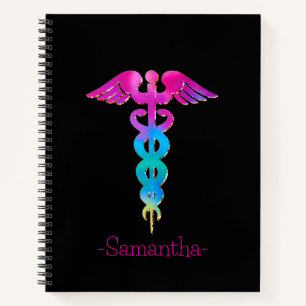 Cuaderno Rótulo médico colorido