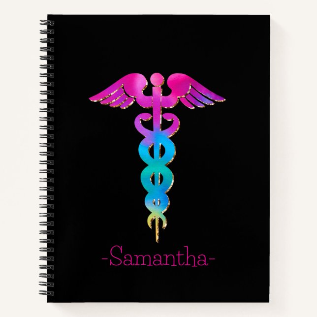 Cuaderno Rótulo médico colorido (Anverso)