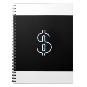 Cuaderno Rótulo Neon Dollar
