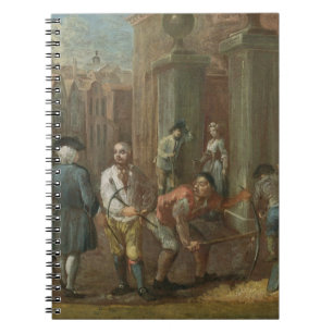 Cuaderno Rótulo para un Paviour, c.1725 (aceite en el