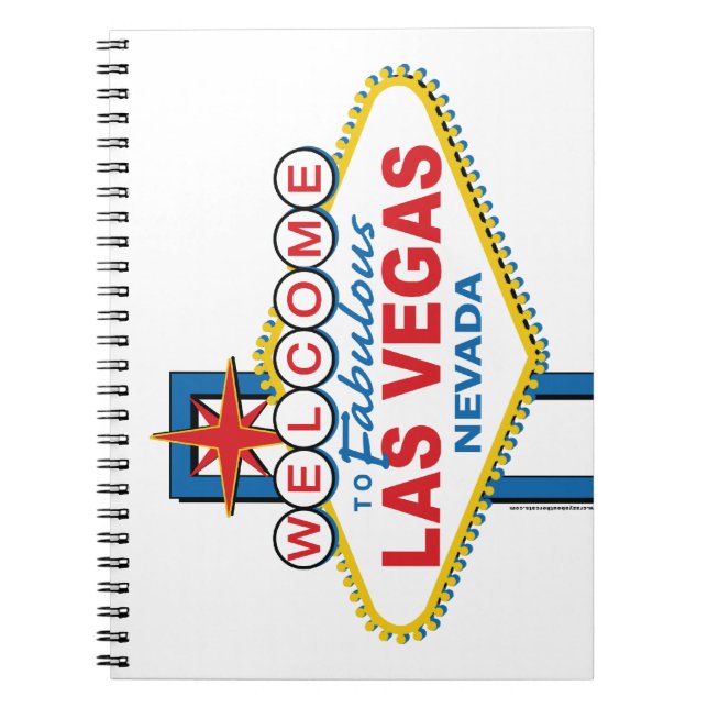 Cuaderno Rótulo retro de Las Vegas (Frente)