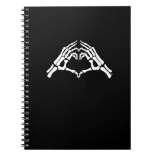 Cuaderno Rótulo Skeleton Heart And Hands
