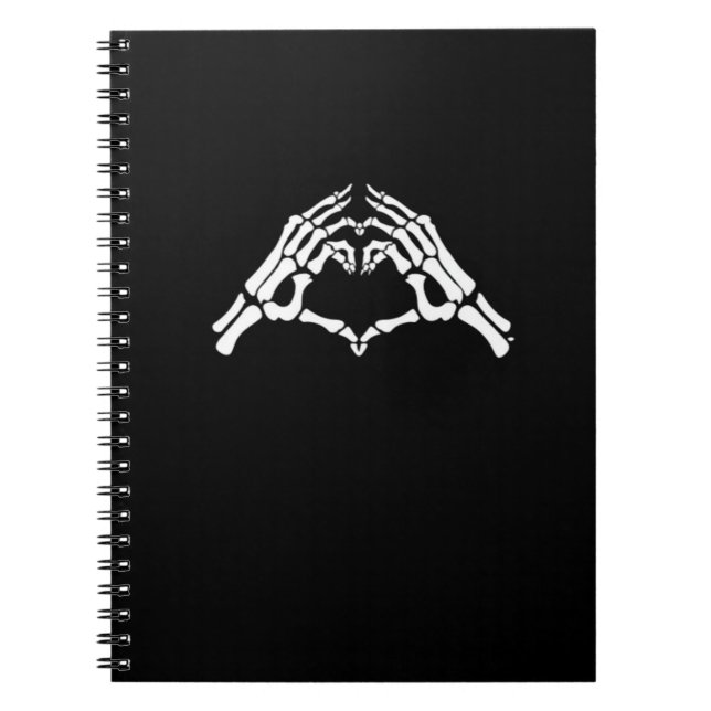 Cuaderno Rótulo Skeleton Heart And Hands (Frente)