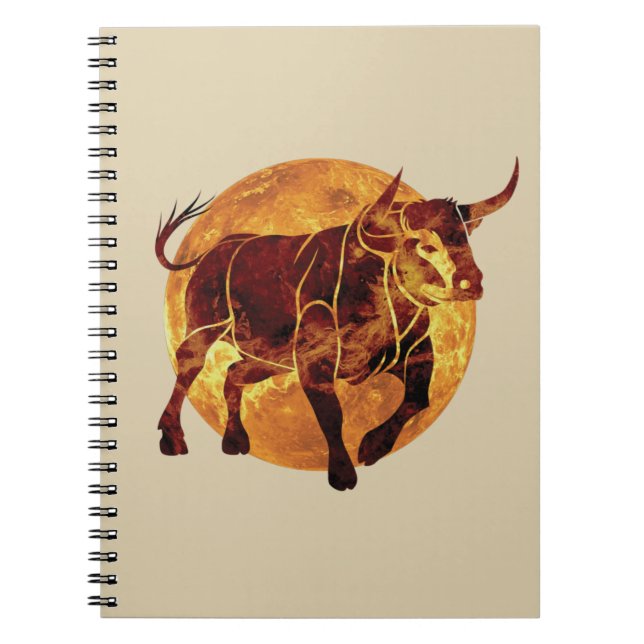 Cuaderno Rótulo Taurus Zodiac (Frente)