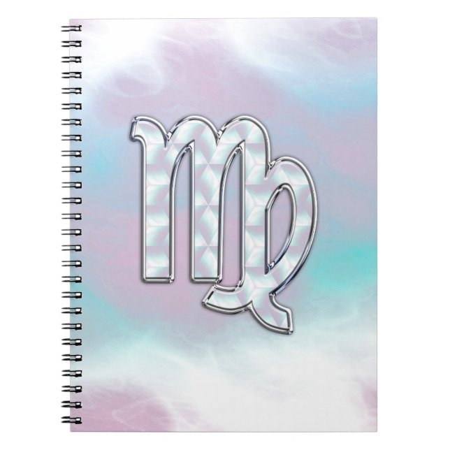 Cuaderno Rótulo Virgo Zodiac sobre la impresión estilo Nacr (Frente)